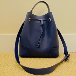 Auth FURLA bucket bag, pristine condition